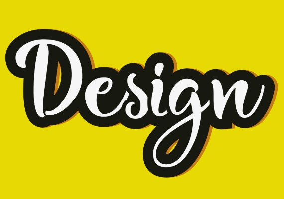 Vibrant and Stunning Sticker Inscription with a Beautiful Font
